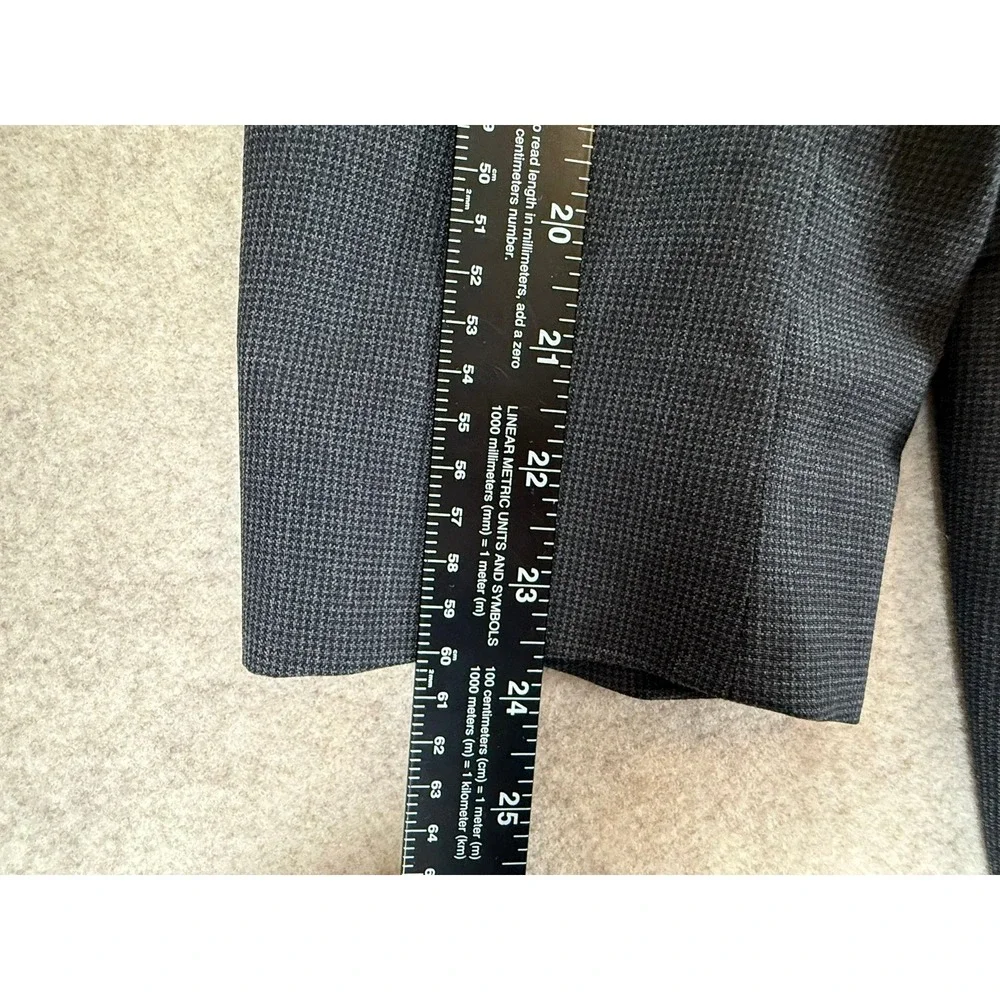 Jos A Bank Signature Collection Grey 100% Wool Micro Check Blazer Sport Coat 43R